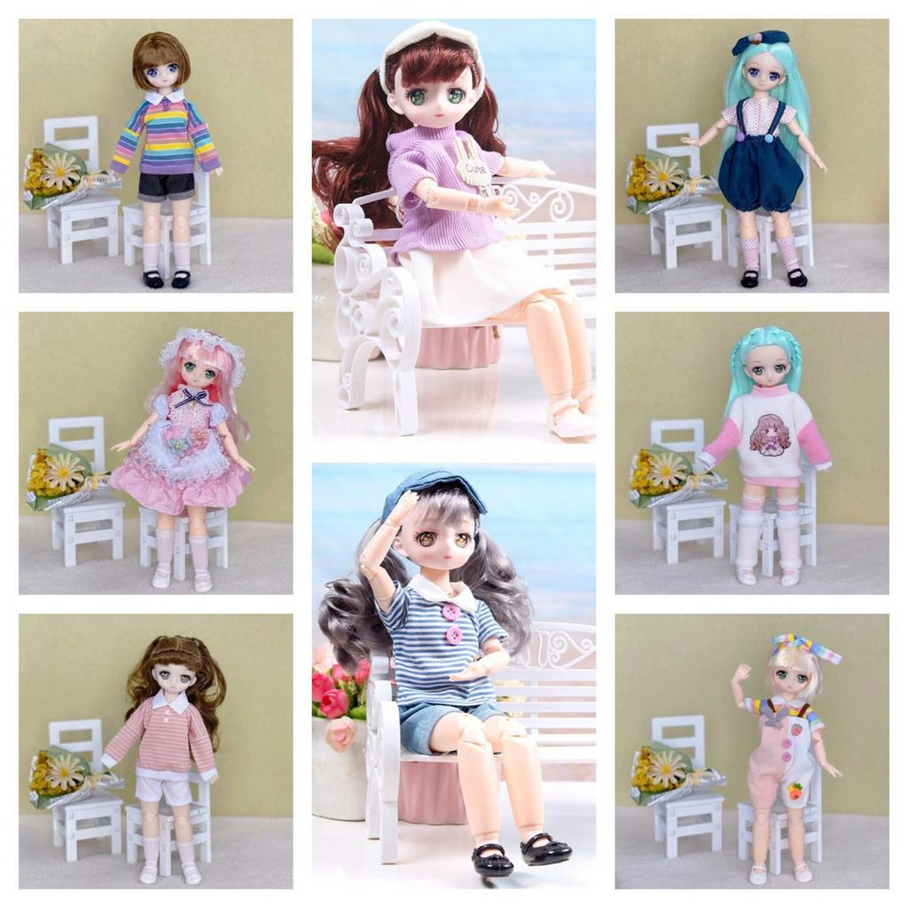 Búp bê Barbie 3D 30cm xinh xắn cho bé gái