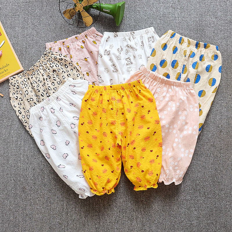 Quần Short Cotton Ống Rộng Chống Muỗi Cho Bé