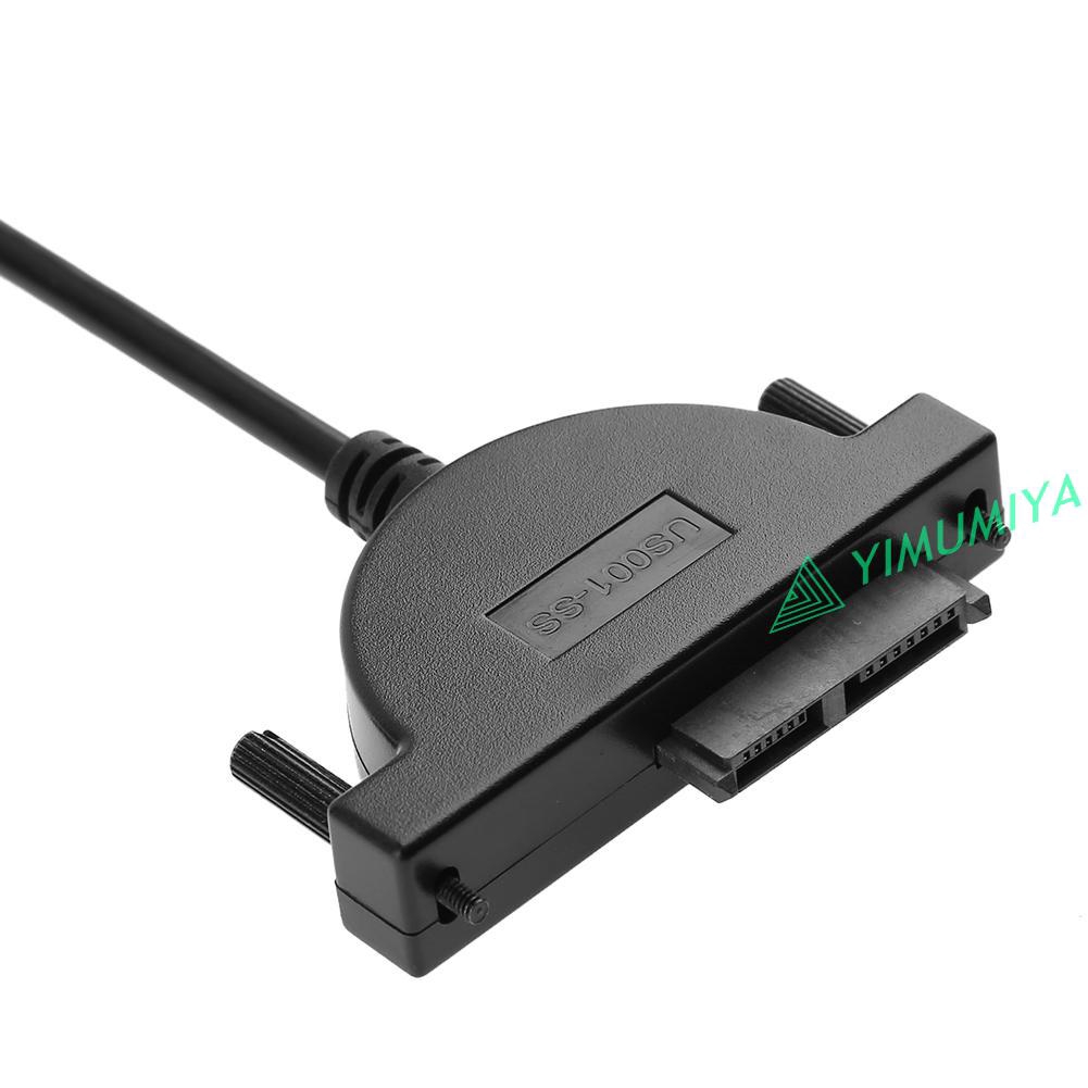 YI USB 2.0 to Mini SATA 7+6 13Pin Adapter Cable for Laptop CD/DVD ROM Drive