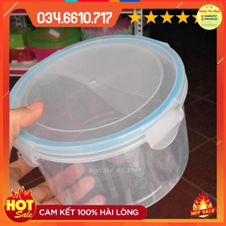 Hộp tròn thực phẩm khóa 4 cạnh