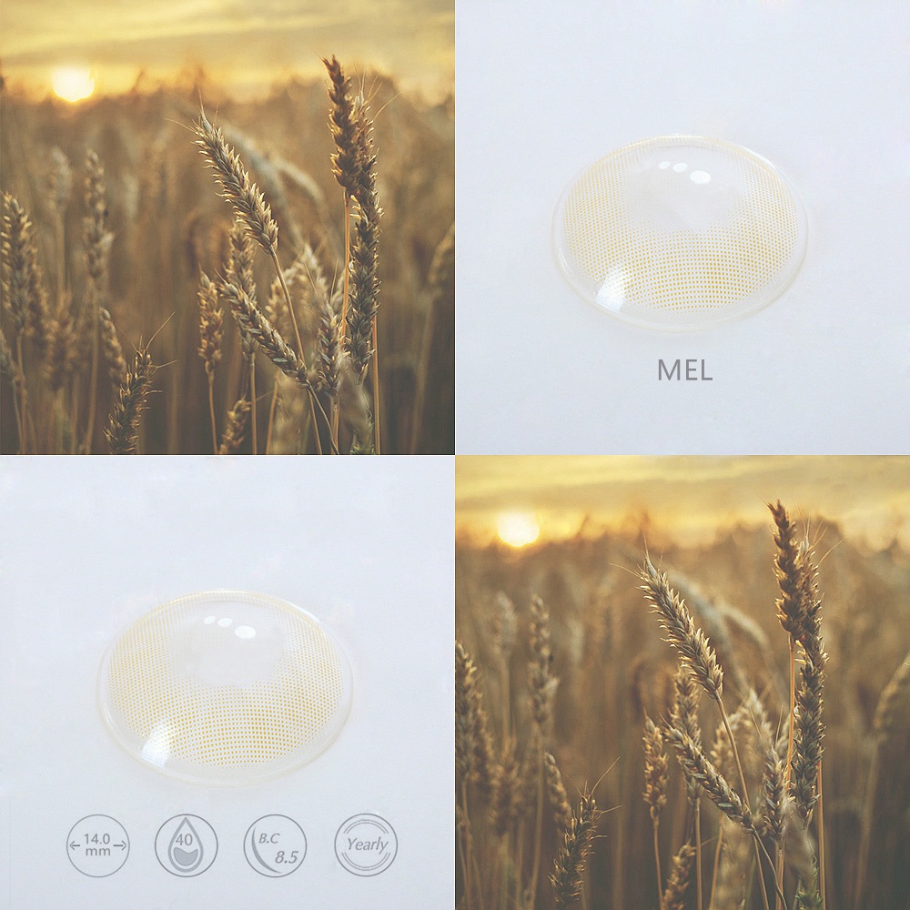Kính áp tròng phù hợp với trang điểm Âu Mỹ, tông màu tự nhiên 14,2mm
