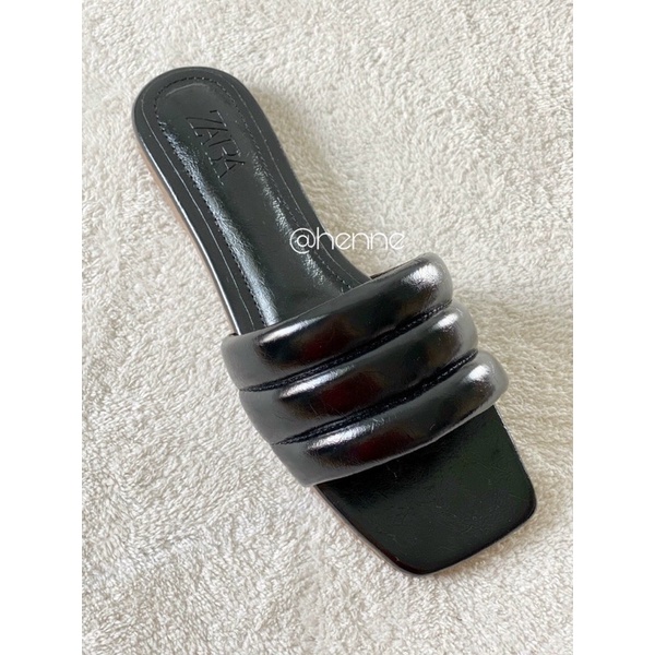 HENNE - Dép lê quai ngang bản phồng hàng đẹp