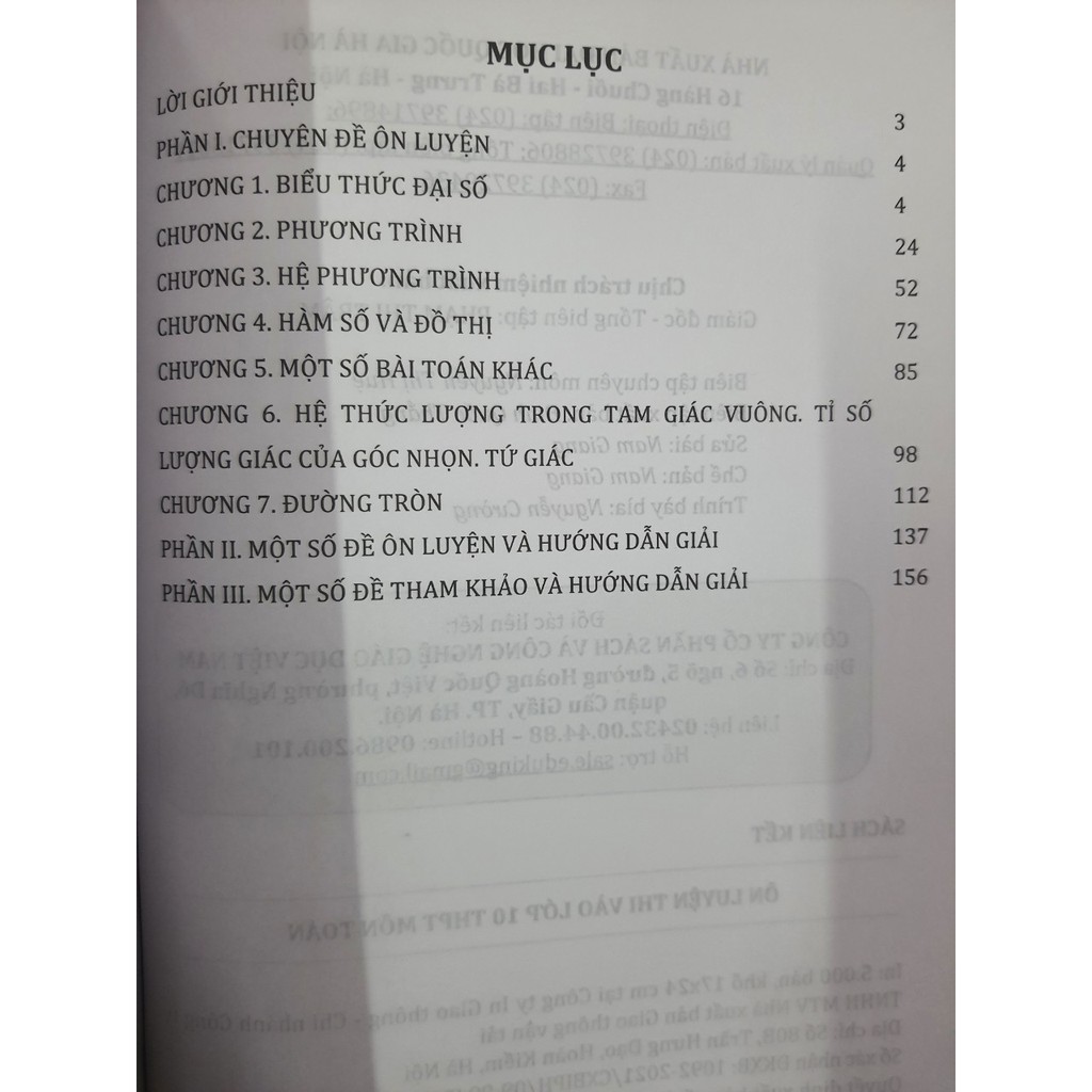 Sách - Ôn luyện thi vào lớp 10 THPT Môn Toán