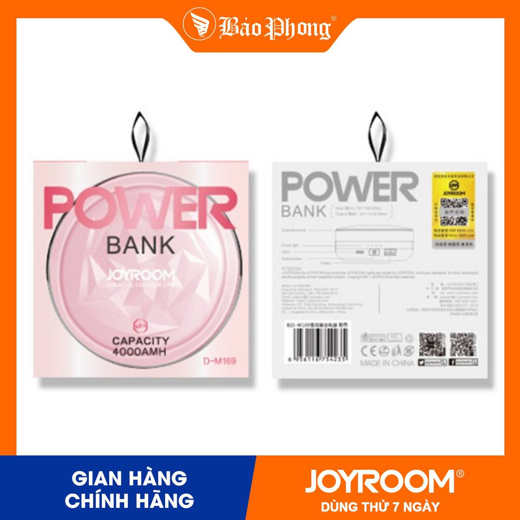  Pin dự phòng JOYROOM D-M169 4000 mAh