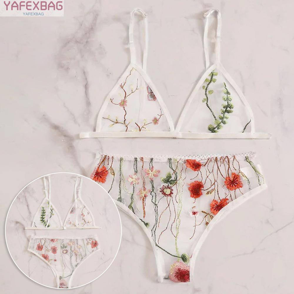 Bộ Đồ Lót 2 Mảnh Xuyên Thấu Gợi Cảm Cho Nữ