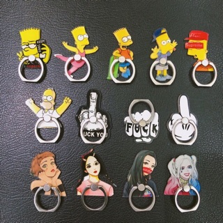 iring gắn điện thoại -iring hình thú cute - iring chống lưng máy