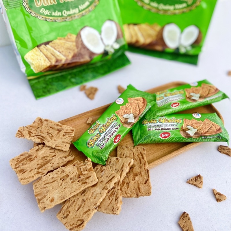10 gói Bánh dừa nướng Phúc Đạt đặc sản Quảng Nam loại 180g
