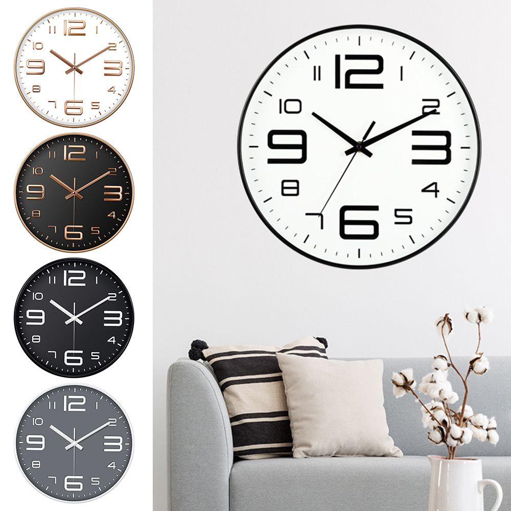 WATTLE Đồng Hồ Treo Tường 12inch Phong Cách Bắc Âu Trang Trí Nội Thất