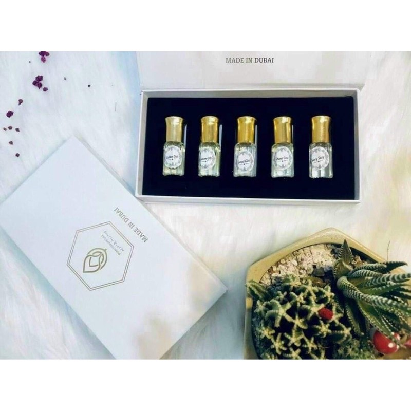 Set  NƯƠC HOA 5 MÙI dubai CHÍNH HÃNG HOT NHẤT LƯU Hương LÂU vỏ TRẮNG | BigBuy360 - bigbuy360.vn