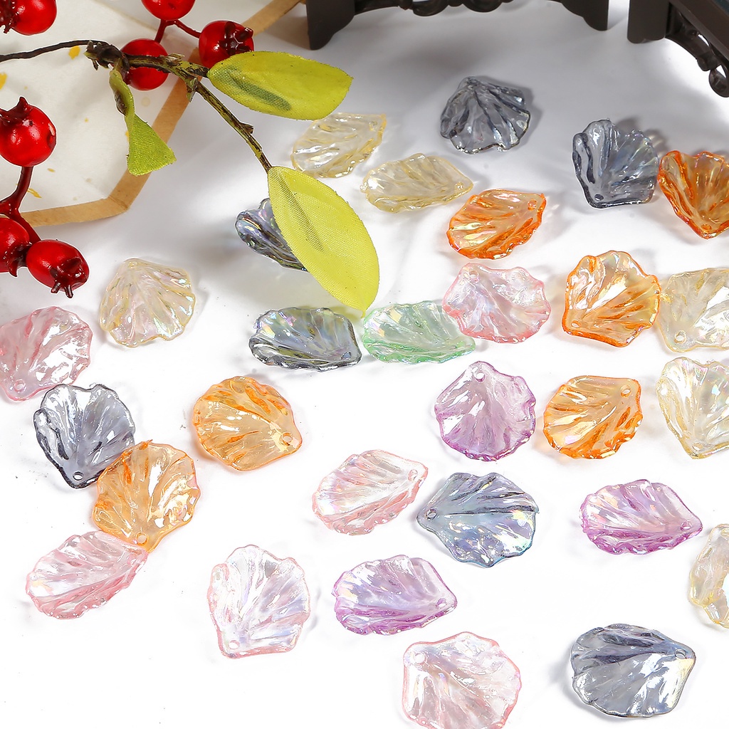 Bộ 20 Bông Hoa Mẫu Đơn / Cánh Hoa Mẫu Đơn / Vỏ Ngọc Trai Nhân Tạo Bằ
