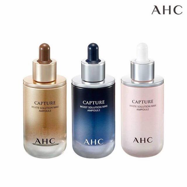 Serum Tinh chất AHC Dưỡng Trắng Da Dưỡng Ẩm Capture Solution PRIME Ampoule Vàng - Xanh Dương - Đỏ  50ml - Mẫu Mới