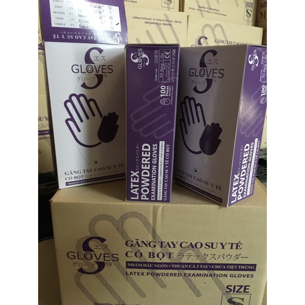 Găng tay y tế HM GLOVE / Superclass/ VGlove/ Latex Thái/ WellGuard hộp 100 cái | BigBuy360 - bigbuy360.vn