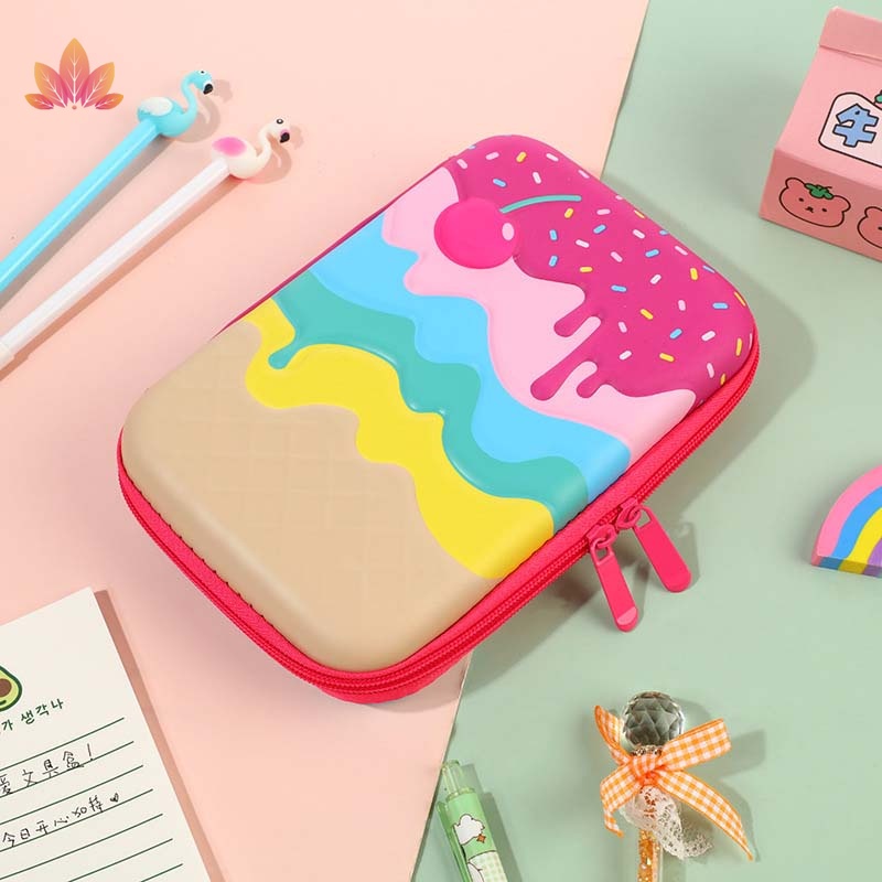 Túi Đựng Bút Hình Que Kem Hoạt Hình 3D Bằng EVA Nhỏ Gọn JP5