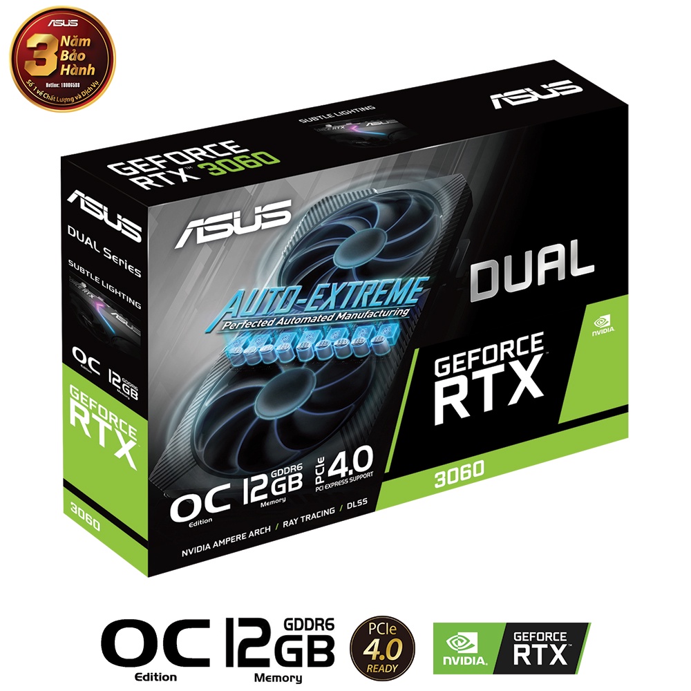 Card đồ họa ASUS DUAL RTX3060 O12G V2