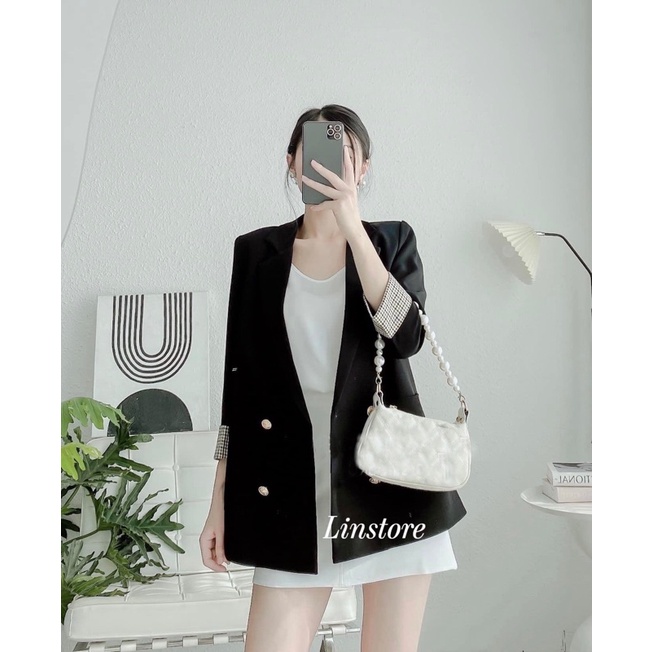 Áo blazer nữ,vest khoác ngoài phong cách Hàn Quốc loại 1  Linstore thiết kế A1
