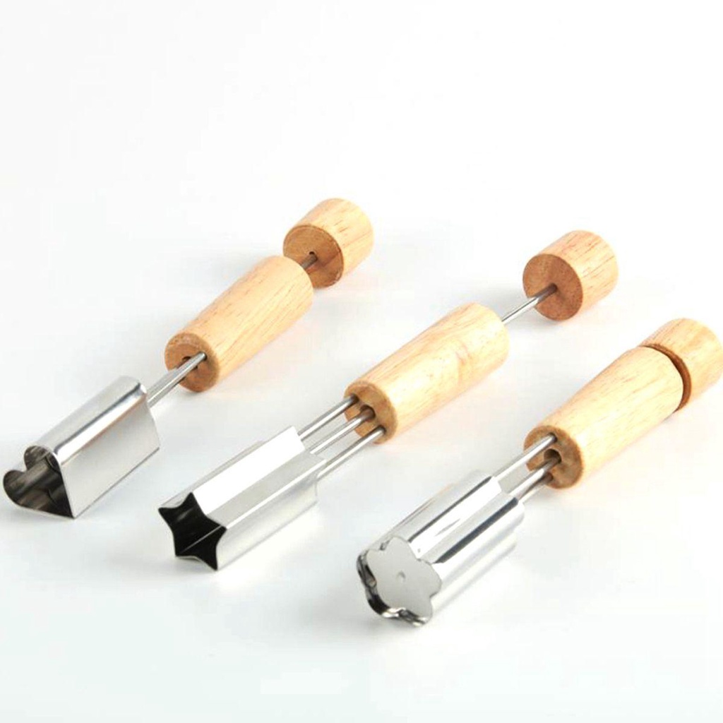 YIYU 1 Khuôn cắt tạo hình trái cây  trang trí bánh bằng thép không gỉ DIY