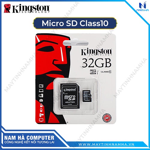 Thẻ nhớ 32G 64G 128G Kingston Micro-SD chuyên dụng cho camera giám sát, camera hành trình, điện thoại chính hãng