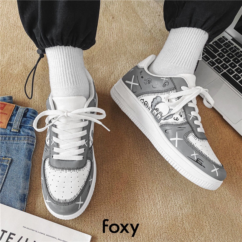 Giày Sneaker Nam Nữ Chú Hề Ma Quái Hottrend Hàn Quốc 2021 Fullbox Tặng Kèm Tất FOXY Cao Cấp - FOX043