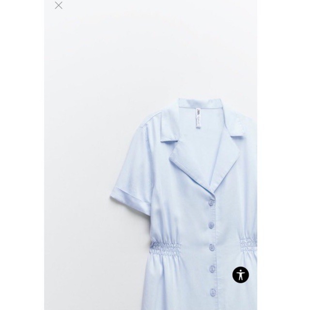 Váy sơ mi bo eo ZR