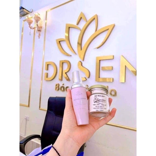 Combo Serum Thảo Dược + Bột Thảo Mộc Sen Spa Mẫu Mới