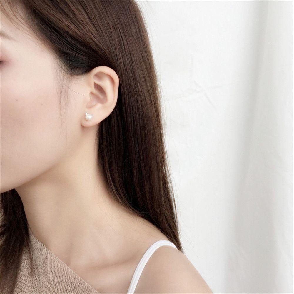 BORAG Bông Tai Ngọc Trai Dễ Thương