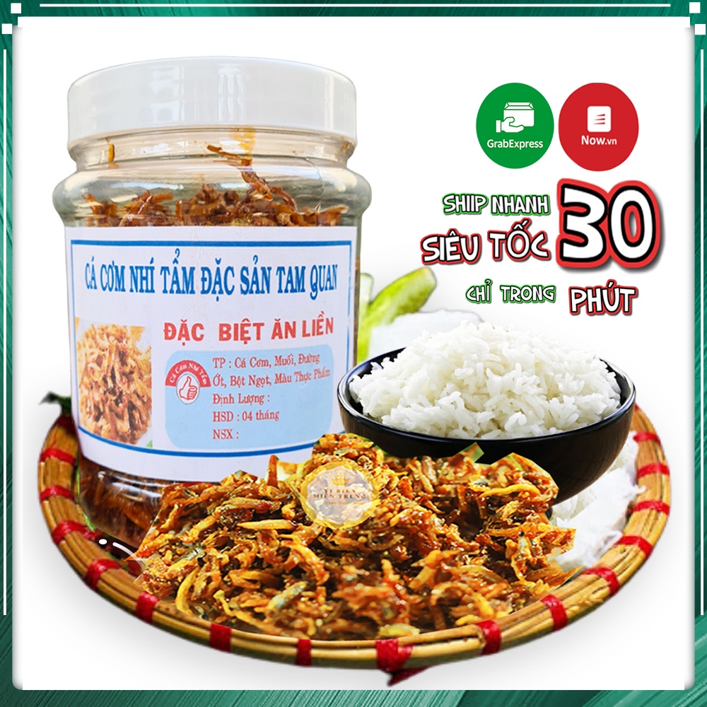 Cá Cơm Rim Tỏi Ớt 250gr Thơm Ngon Chuẩn Vị