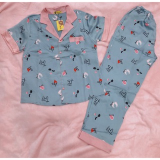 Combo 2 bộ satin tay ngắn quần dài