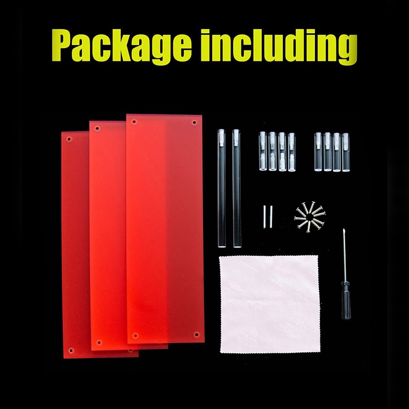 Kệ Đứng Trưng Bày Bánh Cupcake / Món Tráng Miệng Màu Đỏ Trong Suốt