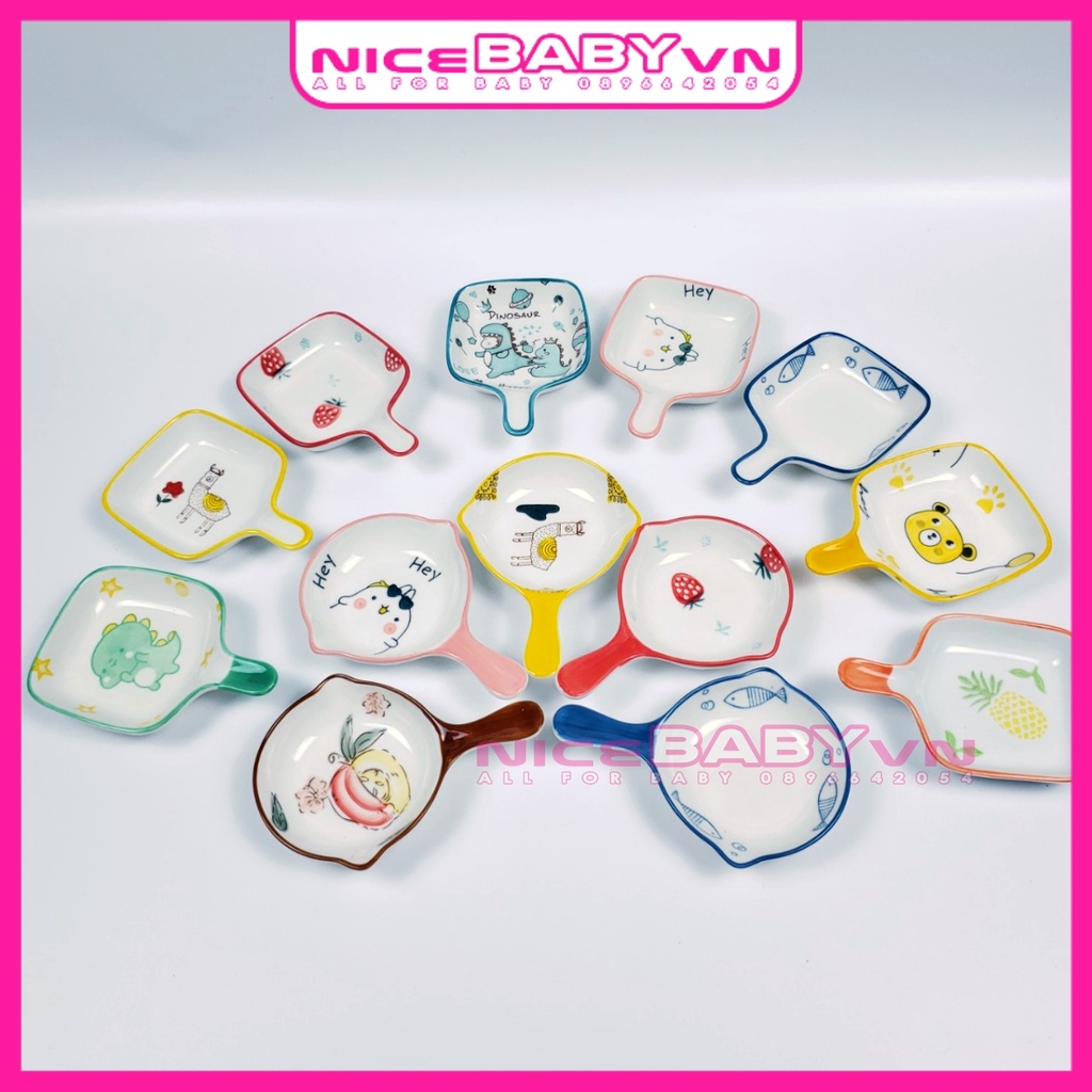 Bát Ăn Dặm Gốm Sứ Nhiều Loại Dễ Thương Cho Bé NiceBaByVn