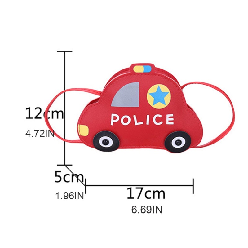Túi Đeo Chéo Da Pu Hình Xe Hơi Hoạt Hình Đáng Yêu Dành Cho Bé