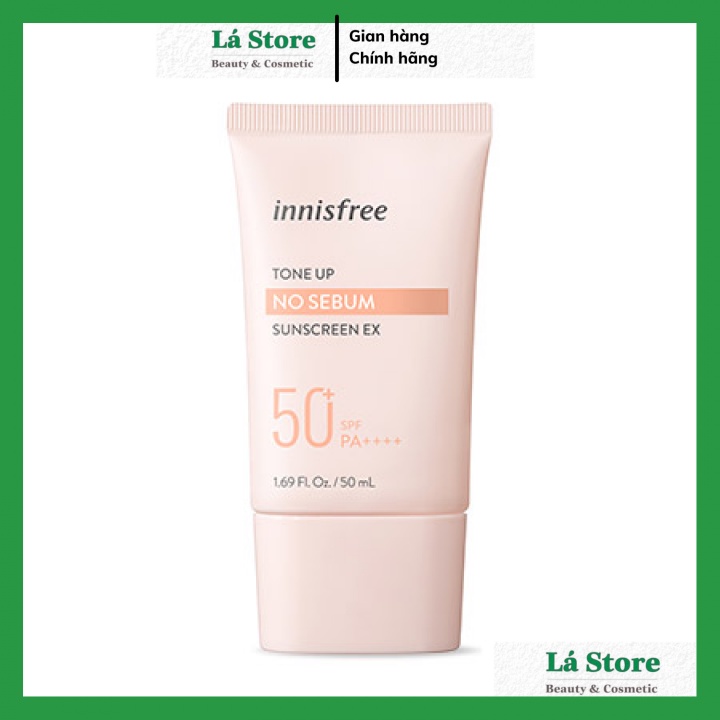 🌿HÀNG CHÍNH HÃNG🌿 Kem Chống Nắng Innisfree Tone Up No Sebum Sunscreen 50ml Cho Da Trắng Hồng,Mịn Màng