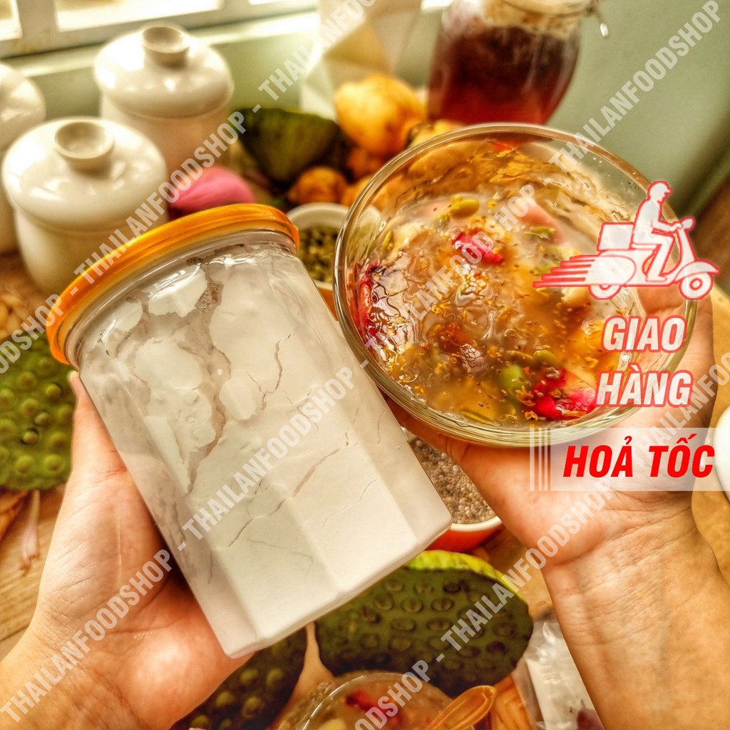 Tinh Bột Củ Sen ( 100% Nguyên Chất Từ Củ Sen Tươi ) - Lon 350gram