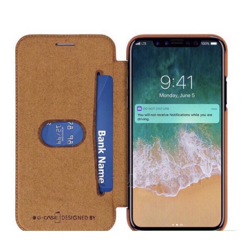 Bao da gập iphone 6G/6S/6Plus/7Plus/ X hiệu G-case cao cấp