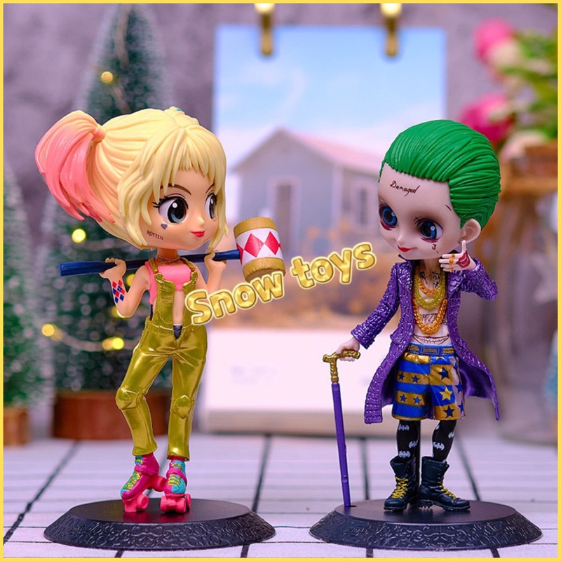 Mô hình Marvel Avengers DC - Q Posket - Joker Harley Quinn Captain Iron Spider man Thor Loki Cat Wonder Women - Cao 15cm