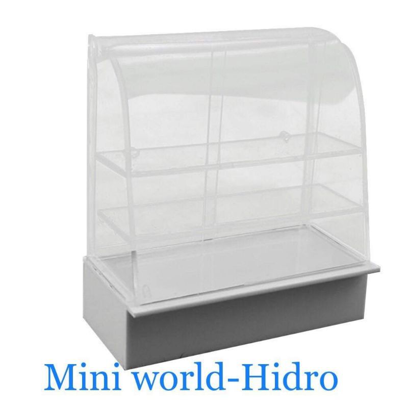Tủ đựng bánh cho búp bê mica mini trưng bày bánh Miniature đẹp