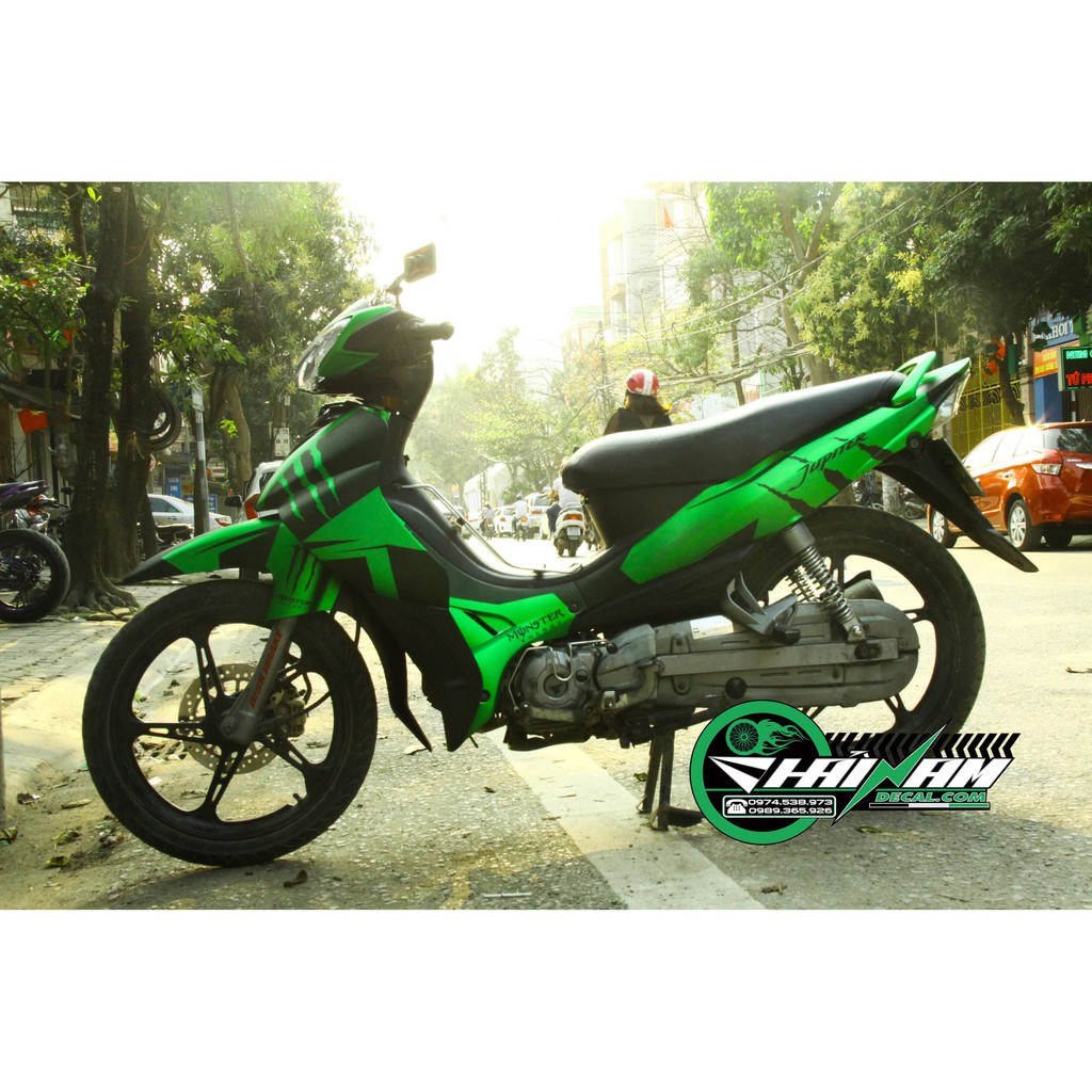 Tem Trùm Jupiter Xanh Chỉ Đen Moster