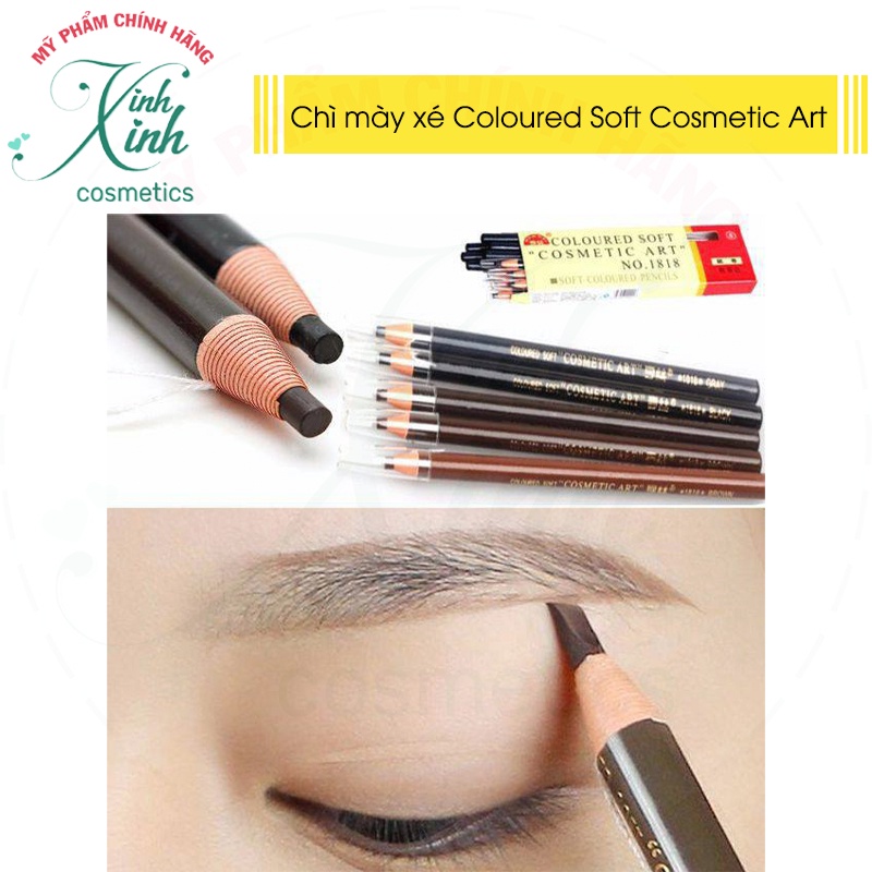 Chì mày xé và định hình lông mày vào nếp COLOURED SOFT COSMETIC ART