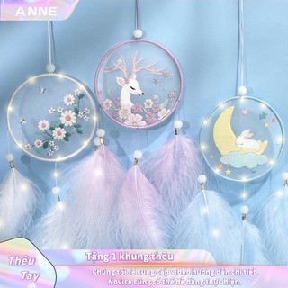 Thêu Handmade/Phụ Kiện/Gói nguyên liệu thô tự làm Dream Catcher tiện dụng