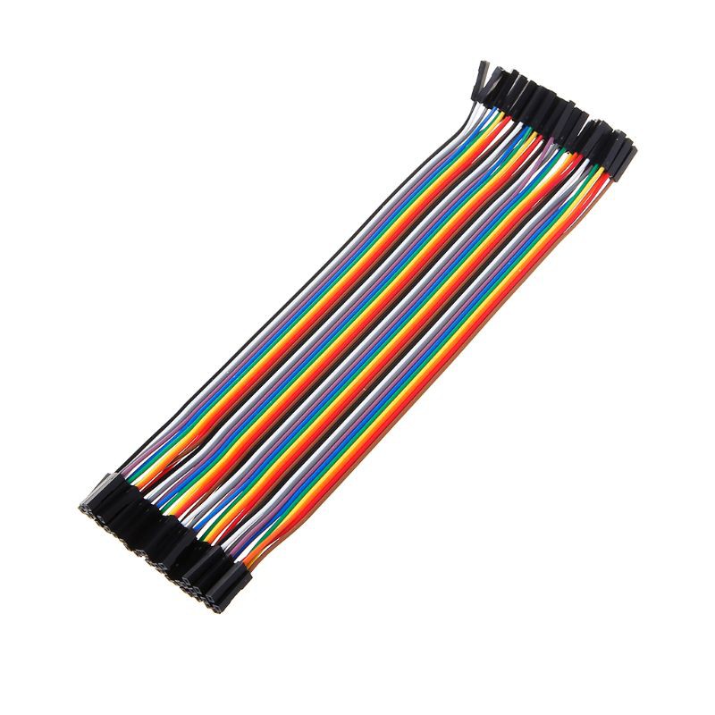 RUN✿40Pin Dupont Cable Jumper Wire Line 2.54mm Female to Female Connector for PCB ARDUINO 10/20/30CM