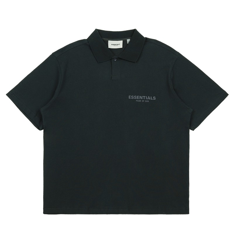 ⚡️[Nomar Quality] - Áo polo FOG Fear of God ESSENTIALS ss20 Black full tag túi, áo thun polo có cổ FOG