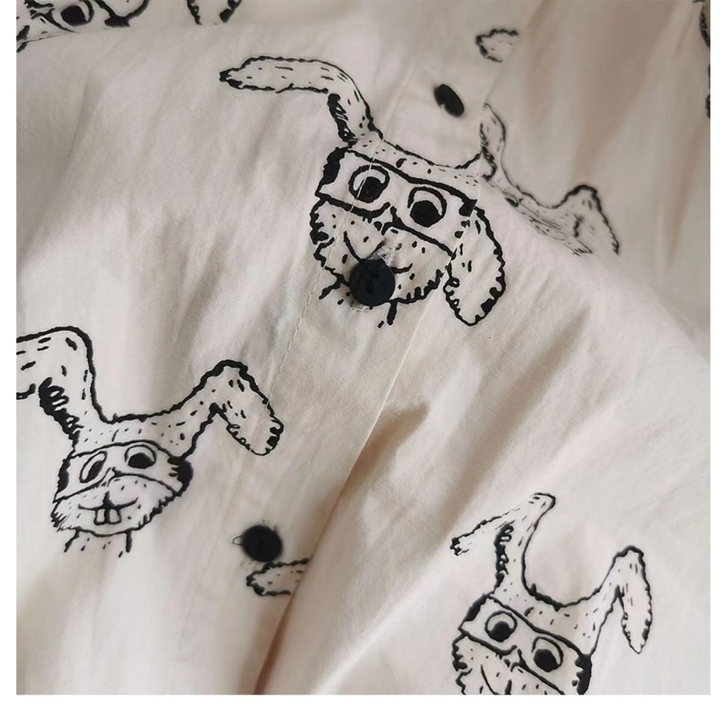 Đầm Tay Ngắn In Họa Tiết Hoạt Hình Phong Cách Hàn Quốc Thời Trang Mùa Hè Xinh  2022 Xắn Cho Bé Gái