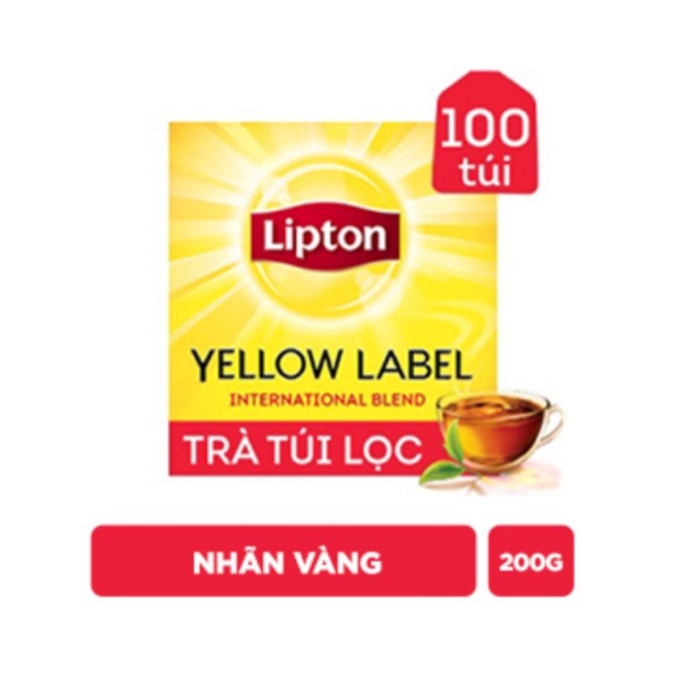 Trà Lipton nhãn vàng 100 túi
