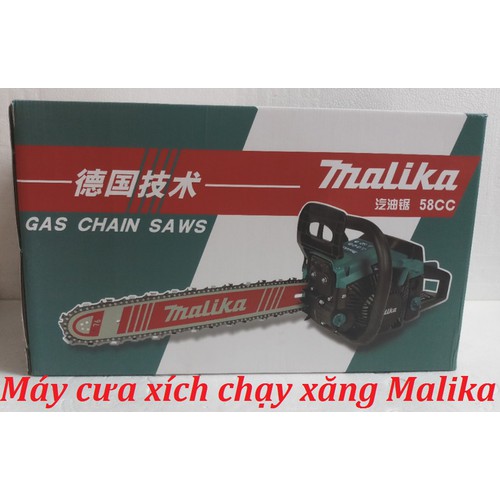 Máy cưa xích chạy xăng Malika-58CC
