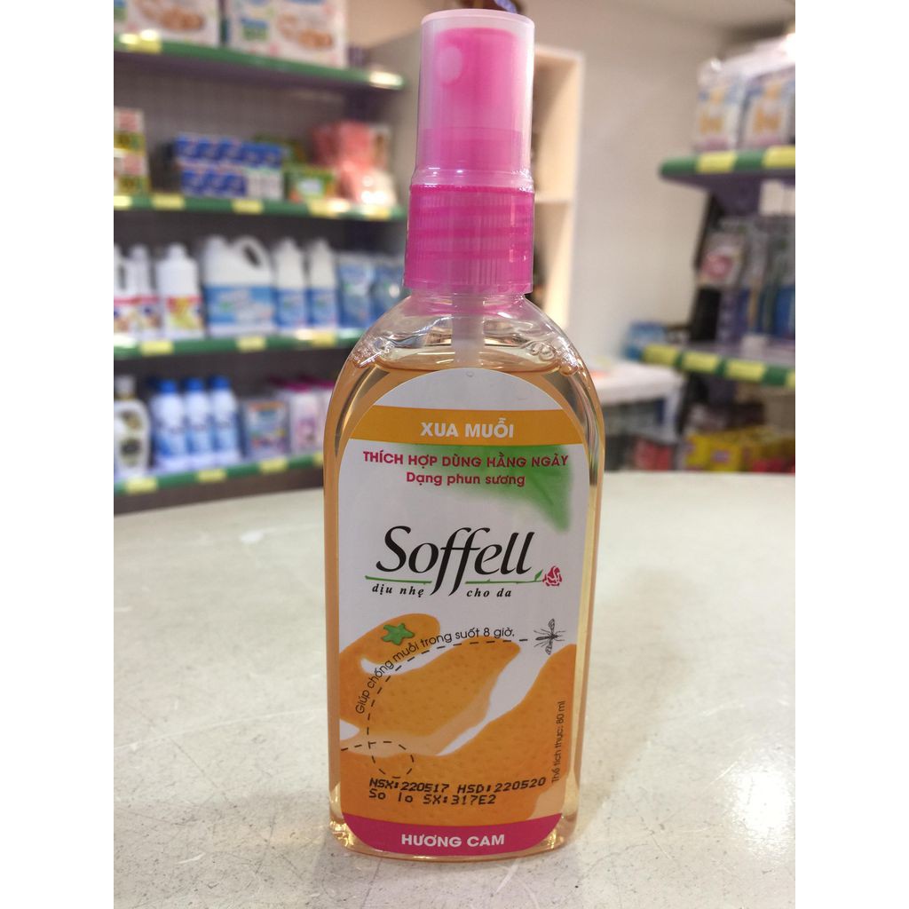 XỊT CHỐNG MUỖI SOFFELL 80ml - Nhà thuốc Nhật Thành
