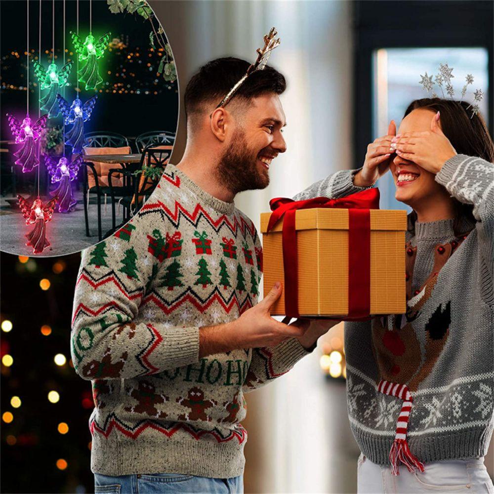 NICKOLAS Chuông Gió Hình Thiên Thần Lãng Mạn Nhiều Màu Sắc Siêu Bền