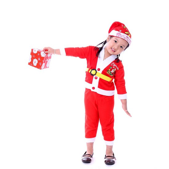 Bộ quần áo Noel cho bé siêu đẹp_Tặng kèm mũ Noel