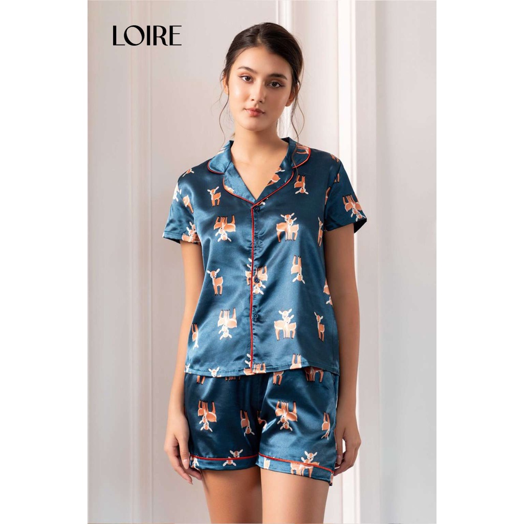Bộ Đồ Ngủ PIJAMA LOIRECHIC LPC01 ( Áo cộc và Quần cộc)