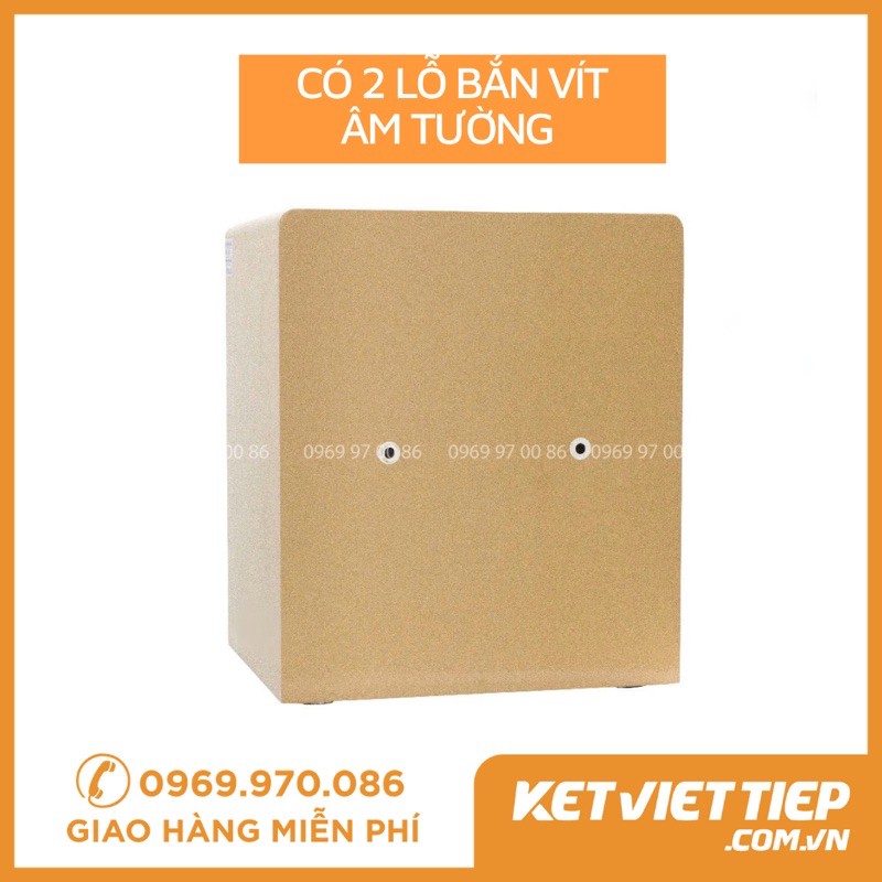 Két Sắt Mini Thông Minh Nhập Khẩu Aifeibao 45-BL 24KG Điện Tử Màu Vàng Gold Sang Trọng (Miễn Phí Giao Hàng Toàn Quốc)