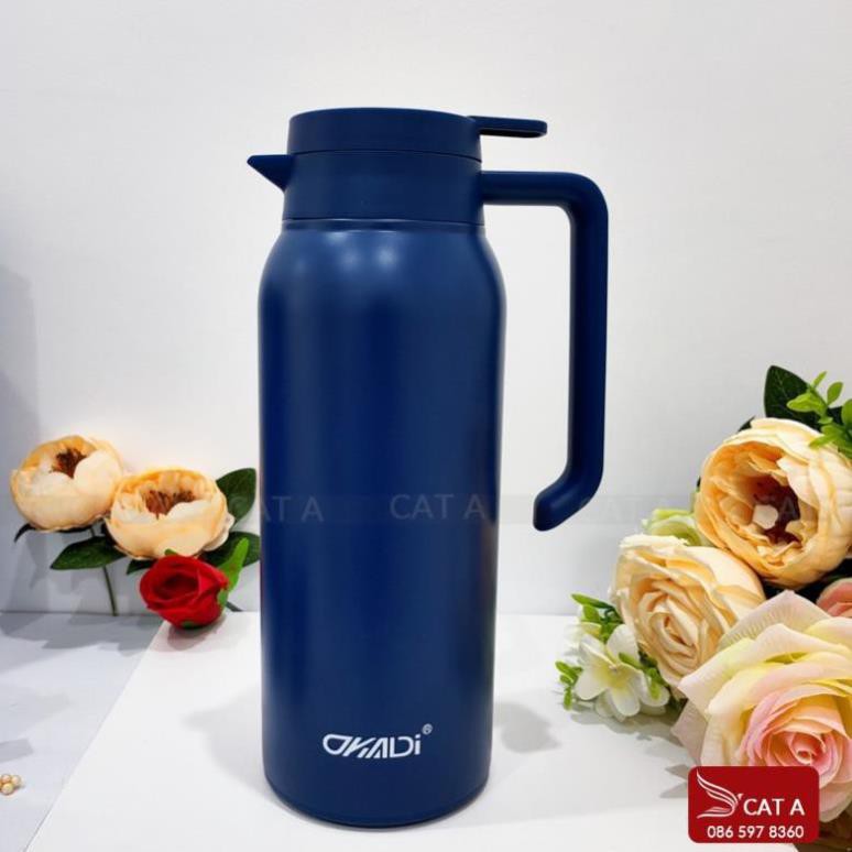 ✨[XẢ LỖ]✨BÌNH GIỮ NHIỆT INOX316 1400ML OKADI - Tặng kèm 2 cốc uống nước inox cùng loại, quà tặng siêu chất [COMBO SIÊU R | BigBuy360 - bigbuy360.vn