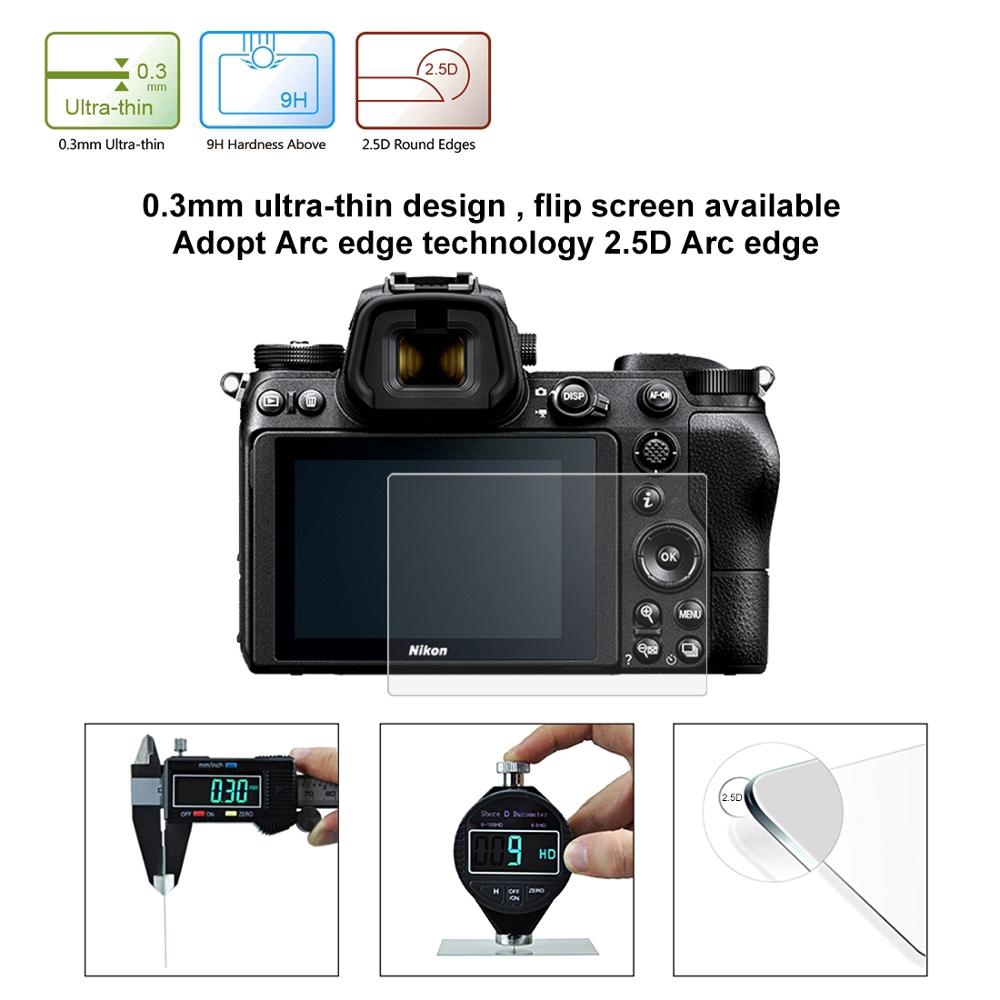 PULUZ Máy ảnh Screen Protector Đối với Nikon Z6 / Z7 2.5D 9H Tempered Glass phim cho Nikon Z6 / Z7